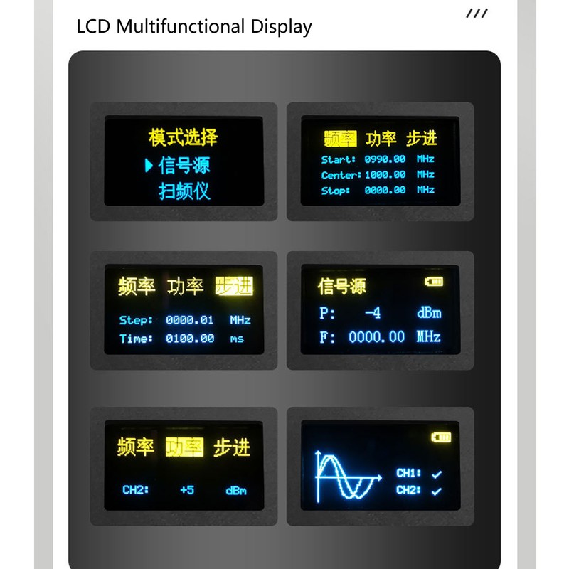 Handheld Signal Generator 0.01Hz To 40MHz 23.5MHz To 6GHz Dual