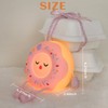Donut Night Light for Kids, Cute Silicone Dimmable Touch Lamp