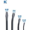 ROTATION 4-Piece Heavy Duty Pry Bar Set with Thicker Hammer