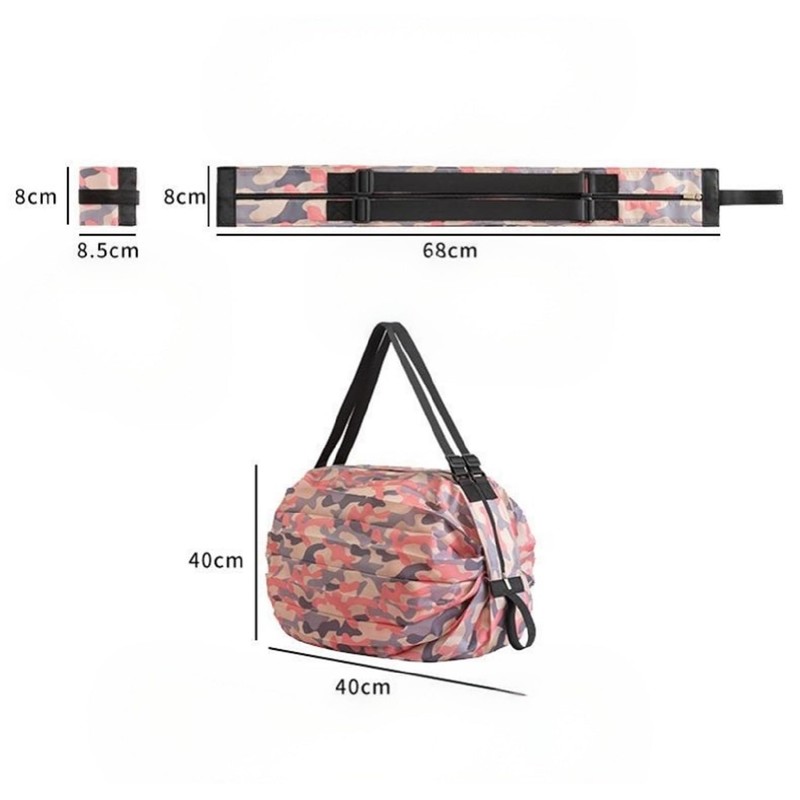 Reusable Shopping Bags, Foldable Grocery Storage Tote, Waterproof Oxford Cloth