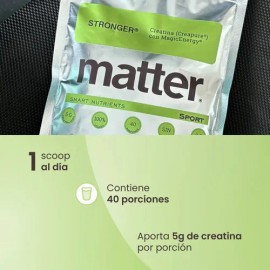 Suplemento En Polvo Creatina Monohidratada Creapure Stronger Sin Sabor                                                                                
