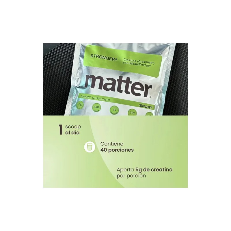 Suplemento En Polvo Creatina Monohidratada Creapure Stronger Sin Sabor