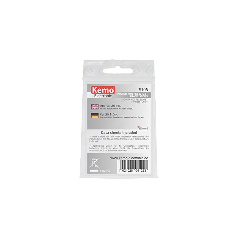 KEMO SET MOSFETS/IGBTS CA. 20 ST S106