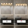 Yaohong 5-Light Bathroom Light Fixtures, Gold Bathroom Vanity Lights with