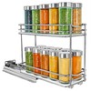 LYNK PROFESSIONAL® Pull Out Spice Rack Organizer for Inside Kitchen
