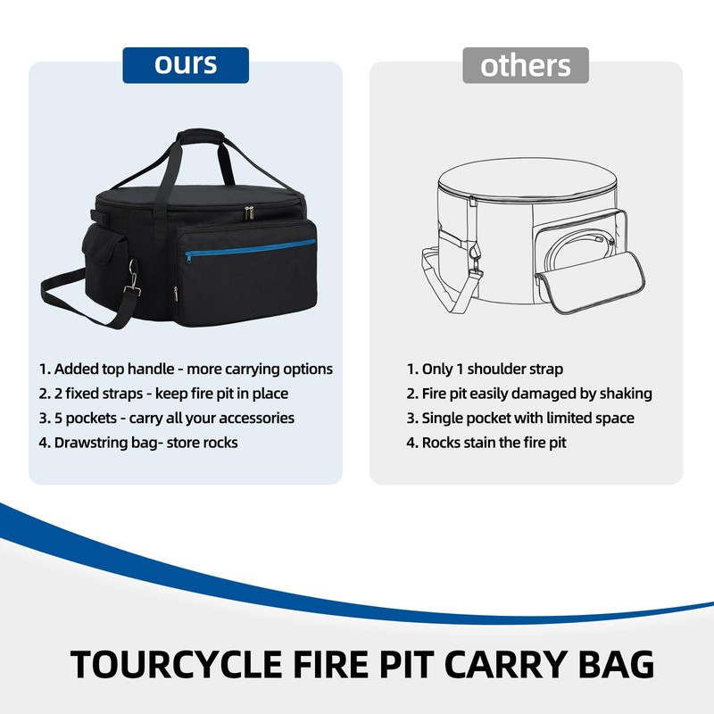 Fire Pit Carry Bag for Ciays Propane Gas Firepit 24