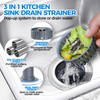Upgraded 2Pack 3in1 Kitchen Sink Drain Strainer & Sink Stopper,