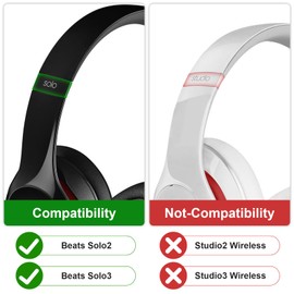 Metal Hinge Headband Connector Repair Parts Kit Compatible with Solo3 Solo 3.0 Solo 2.0 Wireless Over-Ear Headphones (Gold)