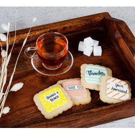 Thank You Gift Basket Cookies for Men Women Employees Teacher Nurse Co workers | Individually Wrapped | 4 Pack | Appreciation Box