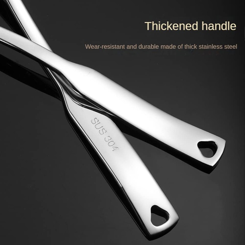 Iegefirm Kitchen Soup Ladle 304 Stainless Steel Punch Luminous Ladell