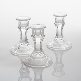 Eastland Clear Taper Candle Holder 4" Set of 12