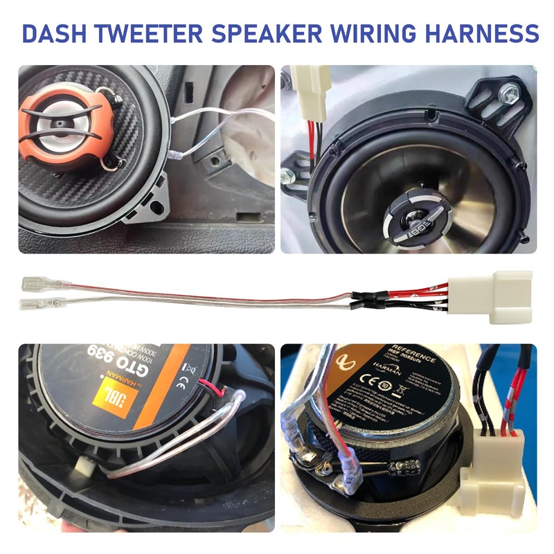 Car Dash Tweeter Speaker Wiring Harness Replacement for Toyota Corolla/Camry