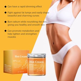Crema Quemadora de Grasa Anticelulítica, Moldeadora y Reafirmante, para Brazos, Vientre, Abdomen, Muslos y Piernas, Crema Caliente Esculpidora (3 PCS)