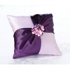 Lillian Rose Purple Flower Wedding Ring Pillow, 8' (RP760)