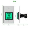 Push to Exit Button, Briidea Indoor Green Square Request to