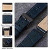 Anbeer 20mm Italian Alligator Grain Embossed Pattern Leather Watch Strap,Quick