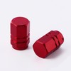 EBOOT 8 Pcs Red Tire Stem Valve Caps Wheel Valve