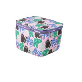 Keia+ CAT-101B 2-Tier Front Basket Cover, Cat Pattern Series