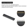PATIKIL Card Edge Connector Black Socket Right Angle 64 Pin