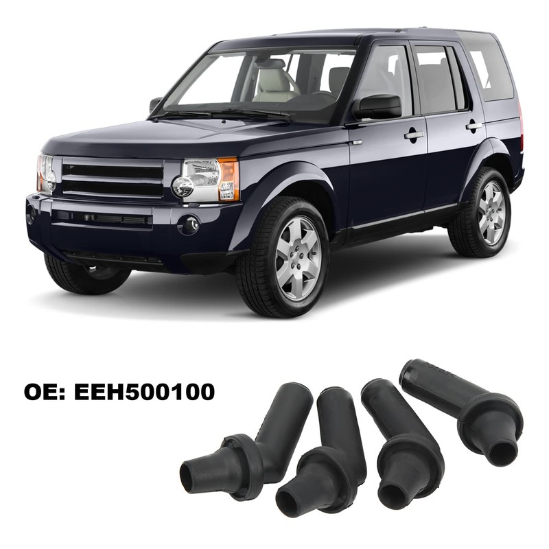 4pcs Sunroof Drain Tube Connector Rubber Black for Range Rover