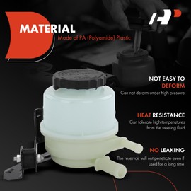 A-Premium Power Steering Reservoir/Tank with Cap & Bracket Compatible with Toyota Tundra 2000-2006, Sequoia 2001-2007, V8 4.7L