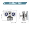 uxcell 25mm Shower Door Rollers, Sliding Shower Doors Wheels 304