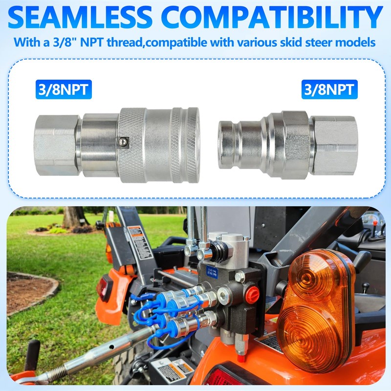 Cplbrb 3/8’’ NPT Flat Face Hydraulic Quick Connect Couplers/Couplings with