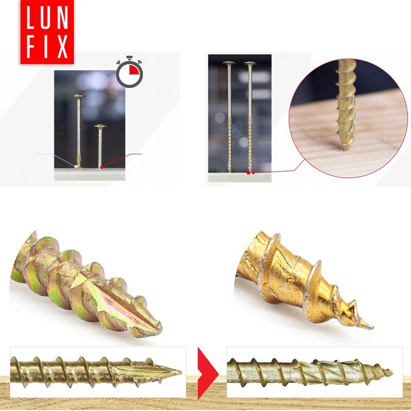 Lun Fix Chipboard Screws 4.0 x 35 mm | Pack