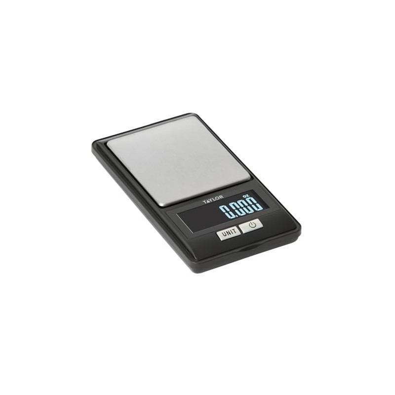 Taylor High-Precision Digital Portioning Scale with Cover, 16OZ/500G, Black