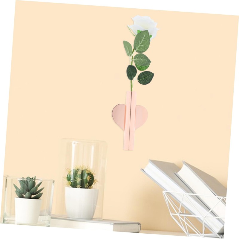 Outanaya 2pcs Wall Mounted Flower Tubes Modern Small Hanging Vases
