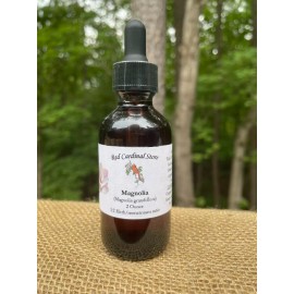 Red Cardinal Store Magnolia Flower Tincture Herb Extract Double Extraction - 2 oz, Alcohol-infused