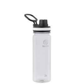 Takeya - Botella de agua deportiva de plástico Tritan de 24 onzas con tapa de boquilla, calidad premium, materiales de grado alimenticio sin BPA, transparente