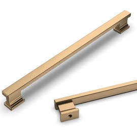 Asidrama 6 Pack 10 Inch(254mm) Champagne Bronze Kitchen Cabinet Handles, Cabinet Pulls Kitchen Cabinet Hardware for Cupboard Drawer Pulls