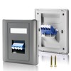 Duttek LC Fiber Wall Plate Coupler, Single/Duplex Fiber Optic Wall