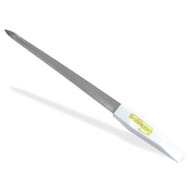 Nail File Hollow File from Solingen Manicure Sapphire Nail File Made in Germany Fine / Coarse Pedicure File in Various Lengths Nail Care for Hands and Feet (17.2 cm, Nail File/Hollow File White)