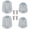 GOMAKERER 4 Pcs 2 Sizes Shower Faucet Handle Replacement, Bathroom