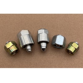 Mysttoo 5PCS Common Rail Fuel Injector Block-Off Caps 12mm 14mm 16mm 18mm 20mm Diesel Fuel Line Cap Fits for 2001-2022 Dodge Cummins Engine Chevy GMC Duramax and Ford Engines