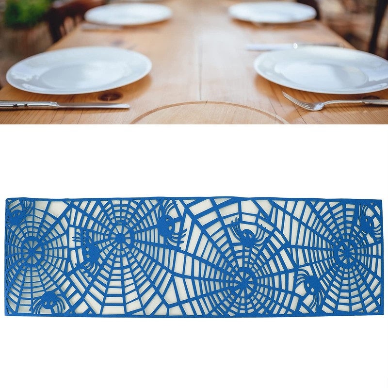 QANYEGN Rectangle Tablecloth, Hollow Out Table Runner, Nylon Felt Material