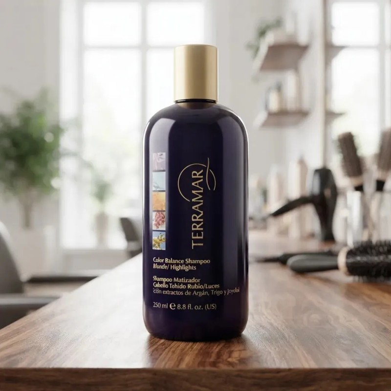 Shampoo Matizador Terramar Cabello Teñido Rubio/luces 250 Ml