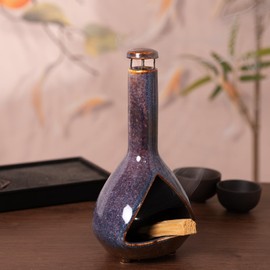 BOOXMIMI Palo Santo and Sage Holder White Smudge for Burning Burner Sticks Incense Cone Bowl Ceramic Pot Stylish and Functional Home Decor Essential for Aromatherapy Meditation and Spiritual Practice