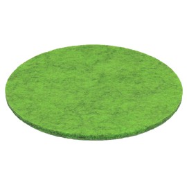 Round Place Mat Felt Coaster in 35 cm, Apple Green Mottled (HF045) for Glasses, Food, Table Decoration