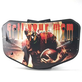 DUTYBOD Football Back Plate-Rear Protector Lower Back Pads for Football Players Football Back Plates with Vents Back Flaps Low Back Pad Protection for Youth & Adult (red)