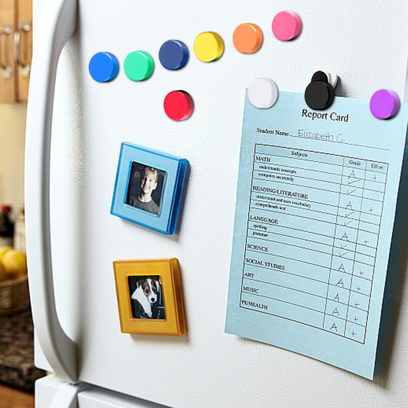 CONNECTION Pack of 100 Whiteboard Magnets Colourful Magnets for Magnetic