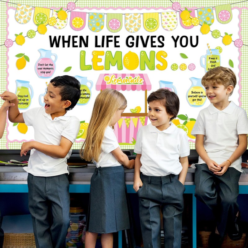 Summer Lemon Bulletin Board Decorations Lemonade Themed School Bulletin Decor