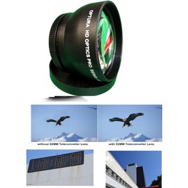 52MM OPTURA HD OPTICS Lenses Kit Included Wide Angle Lens+ HD Fisheye Lens+ 2.2X Telephoto Lens for Canon EF 500mm f/4L is II USM Lens