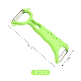 4 Pieces Double-Head Peeler, Stainless Steel Peeler, Kitchen Tools, Manual Peeling Tools, Vegetable Cutter.