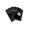 Pinsanity Black Royal Flush Poker Hand Enamel Lapel Pin