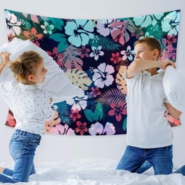XJJ&USC Wall Tapestry ，Four Sizes to Choose from Tapestry Wall Decor Headboard Home Decor,Flower Background