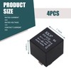 Neferta 4 PCS Car 5-pin Relay, DC 12V 40A Full