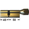 ABUS EC660ECK660Profile Knob Cylinder Length (A/B) 45/50mm (95mm) with 6Keys